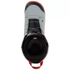 Burton Men's Moto Boa Snowboard Boots [2022] -Winter Boot Store Burton Mens Moto Boa Snowboard Boots 2022 Gray Red Top