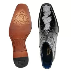 Belvedere "Ivan" Black Genuine Alligator Chelsea Boots. 7 Belvedere "Ivan" Black Genuine Alligator Chelsea Boots. -Winter Boot Store IVANBLK2 02