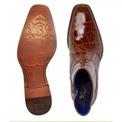 Belvedere "Ivan" Peanut Genuine Alligator Chelsea Boots. -Winter Boot Store IVANCOG4 02