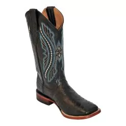 Ferrini 10193-04 Black / Black Genuine Full Quill Ostrich Boots