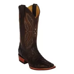 Ferrini 10371-09 Dark Chocolate Genuine Crocodile Tail Boots