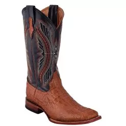 Ferrini 10493-02 Cognac Genuine Crocodile Leather S-Toe Cowboy Boots.