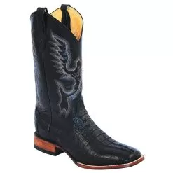 Ferrini 10493-04 Black Genuine Crocodile Leather S-Toe Cowboy Boots.