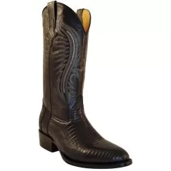 Ferrini 11111-04 Black Genuine Teju Lizard Boots