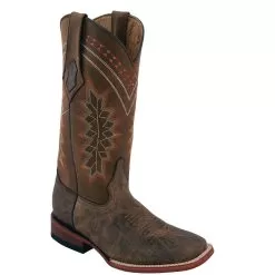 Ferrini Ladies 80893-09 Chocolate Genuine Kangaroo Cowboy Boots.
