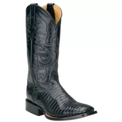 Ferrini Ladies 81193-04 Black Genuine Lizard Boots
