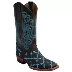 Ferrini Ladies 81293-50 Chocolate Genuine Leather S-Toe Cowboy Boots.