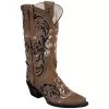 Ferrini Ladies 83061-10 Brown Genuine Leather Cowgirl Boots