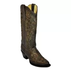 Ferrini Ladies 83461-60 Olive "Southern Belle" Leather Boots