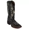 Ferrini Ladies 84093-52 Distressed Chocolate Genuine Cowhide Leather S-Toe Cowboy Boots. -Winter Boot Store ferrini ladies 84093 52 distressed chocolate genuine cowhide leather s toe cowboy boots 25106