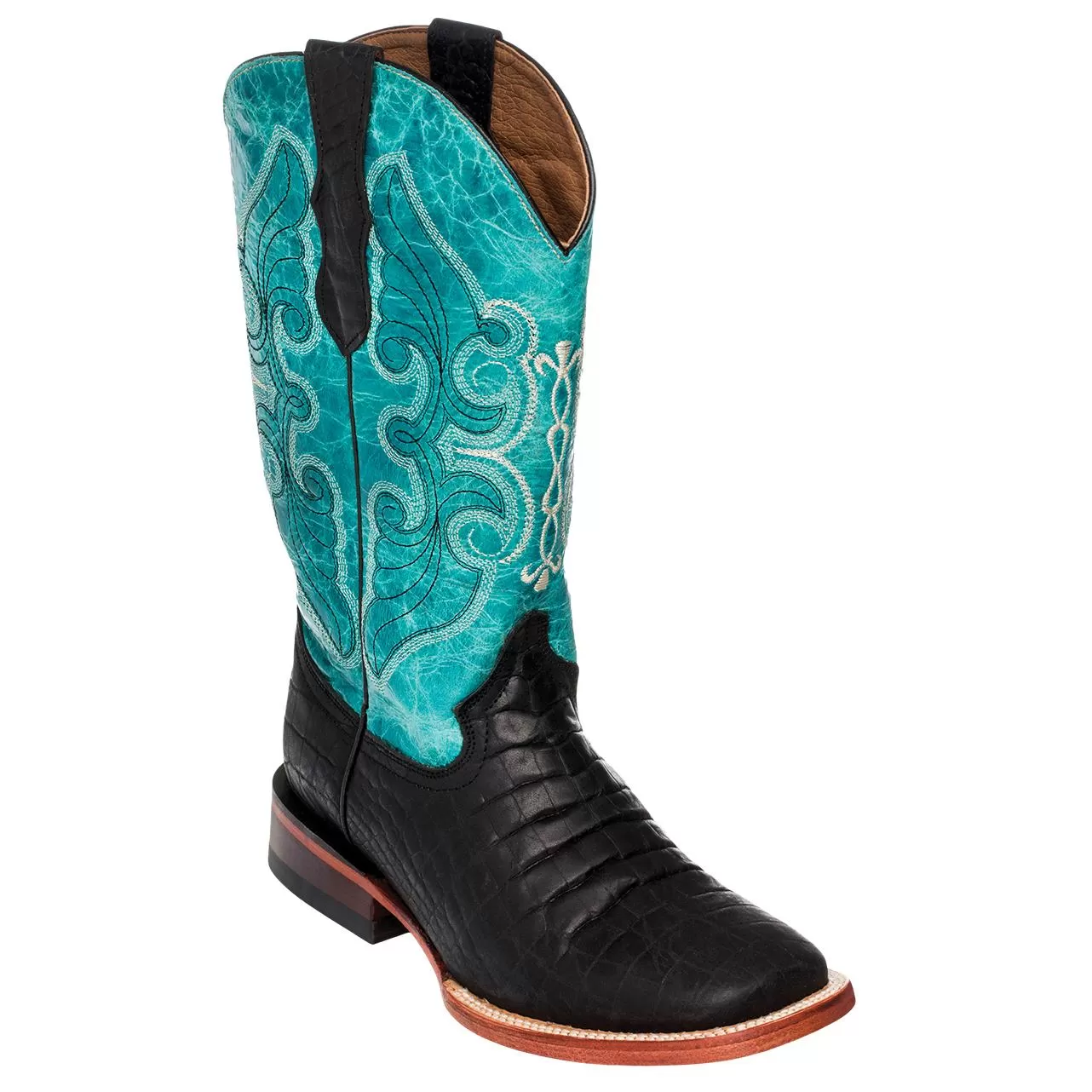 Ferrini Ladies 92493-04 Black Genuine Belly Crocodile Cowboy Boots. 3 Ferrini Ladies 92493-04 Black Genuine Belly Crocodile Cowboy Boots.