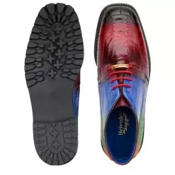 Belvedere "Alvaro" Multi Color Genuine Ostrich Leg Tractor Sole Ankle Boots U01. -Winter Boot Store gillardrain1 02