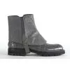 Mauri Medium Grey Genuine Quill Ostrich / Alligator With Quill Ostrich Strap Boots. -Winter Boot Store greyostrich