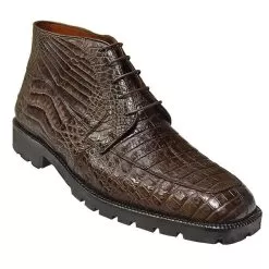 Los Altos Brown All-Over Genuine Crocodile Chukka Ankle Boots ZA2068207