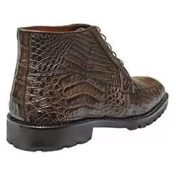 Los Altos Brown All-Over Genuine Crocodile Chukka Ankle Boots ZA2068207 -Winter Boot Store la102 02