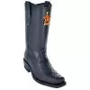 Los Altos Black All-Over Genuine Ostrich Leather Sole Biker Boots 55C0305 -Winter Boot Store los altos black all over genuine ostrich leather sole biker boots 55c0305 12603