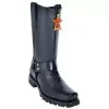 Los Altos Black All-Over Ostrich Leg Biker Boots 550505 -Winter Boot Store los altos black all over ostrich leg biker boots 550505 12598