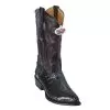 Los Altos Black Cherry All-Over Genuine Crocodile Tail J-Toe Cowboy Boots 990118