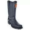 Los Altos Black Genuine All-Over Smooth Crocodile Skin Biker Boots 551705 -Winter Boot Store los altos black genuine all over smooth crocodile skin biker boots 551705 12579