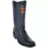 Los Altos Black Genuine Lizard Leather Sole Biker Boots 55C0705