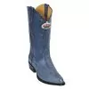 Los Altos Blue Jean Genuine All-Over Ostrich Leg J-Toe Cowboy Boots 990514
