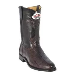 Los Altos Brown Genuine All-Over Ostrich Leg Cowboy Boots 800507