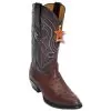 Los Altos Brown Genuine Ostrich Medium R-toe Cowboy Boots 600307 -Winter Boot Store los altos brown genuine ostrich medium r toe cowboy boots 600307 12594