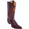 Los Altos Burgundy Eel 3X Toe W / Cowboy Heel Boots 95V0806 -Winter Boot Store los altos burgundy eel 3x toe w cowboy heel boots 95v0806 12499