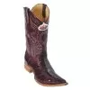 Los Altos Burgundy Genuine All-Over Eel 3X Toe Cowboy Boots 950806 -Winter Boot Store los altos burgundy genuine all over eel 3x toe cowboy boots 950806 8462