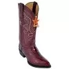 Los Altos Burgundy Genuine All-Over Eel J-Toe Cowboy Boots 990806 -Winter Boot Store los altos burgundy genuine all over eel j toe cowboy boots 990806 8660