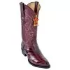 Los Altos Burgundy Genuine All-Over Eel Skin Medium R-Toe Cowboy Boots 600806 -Winter Boot Store los altos burgundy genuine all over eel skin medium r toe cowboy boots 600806 12578