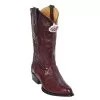 Los Altos Burgundy Genuine All-Over Ostrich Leg J-Toe Cowboy Boots 990506 -Winter Boot Store los altos burgundy genuine all over ostrich leg j toe cowboy boots 990506 8597