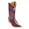 Los Altos Burgundy Genuine Stingray Rowstone Finish 3X Toe Cowboy Boots 956006 -Winter Boot Store los altos burgundy genuine stingray rowstone finish 3x toe cowboy boots 956006 8338