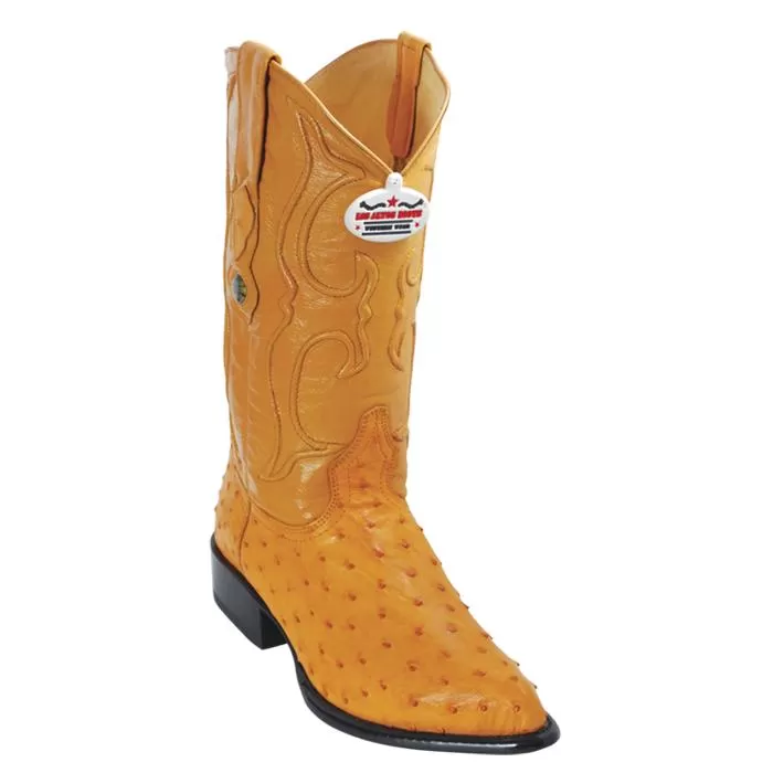 Los Altos Buttercup Genuine All-Over Ostrich J-Toe Cowboy Boots 990302. 3 Los Altos Buttercup Genuine All-Over Ostrich J-Toe Cowboy Boots 990302.