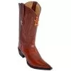 Los Altos Cognac Eel 3X Toe W / Cowboy Heel Boots 95V0803 -Winter Boot Store los altos cognac eel 3x toe w cowboy heel boots 95v0803 12502