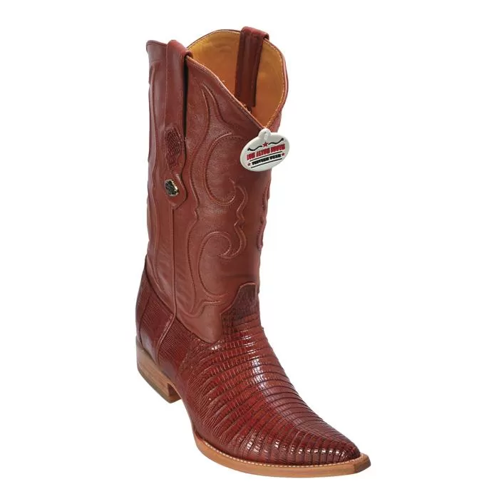 Los Altos Cognac Genuine All-Over Lizard Teju 3X Toe Cowboy Boots 950703 3 Los Altos Cognac Genuine All-Over Lizard Teju 3X Toe Cowboy Boots 950703