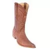 Los Altos Cognac Genuine Crocodile Tail With Deer 3X Toe Cowboy Boots 952803