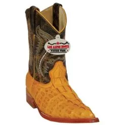 Los Altos Kid's Buttercup All-Over Alligator Tail Prints 3X Toe Cowboy Boots 3450102