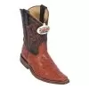 Los Altos Kid's Cognac Genuine Ostrich Square Toe Cowboy Boots 430303 -Winter Boot Store los altos kid s cognac genuine ostrich square toe cowboy boots 430303 9573