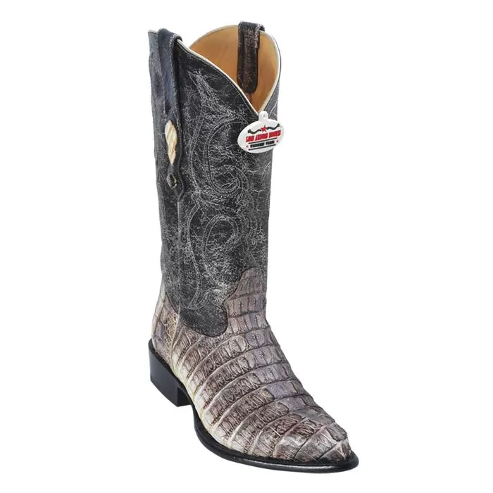 Los Altos Natural All-Over Genuine Crocodile Tail J-Toe Cowboy Boots 990149 3 Los Altos Natural All-Over Genuine Crocodile Tail J-Toe Cowboy Boots 990149