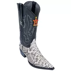 Los Altos Natural Python 3X Toe W / Cowboy Heel Boots 95V5749