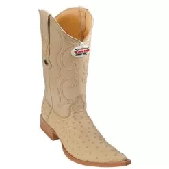 Los Altos Oryx Genuine All-Over Ostrich 3X Toe Cowboy Boots 950311