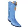 Los Altos Royal Blue Genuine Eel / Deer Skin Square Toe Cowboy Boots 770890 -Winter Boot Store los altos royal blue genuine eel deer skin square toe cowboy boots 770890 8943