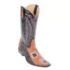 Los Altos Rustic Cognac Genuine Ostrich Leg With Patches Square Toe Cowboy Boots 71P0588 -Winter Boot Store los altos rustic cognac genuine ostrich leg with patches square toe cowboy boots 71p0588 9072