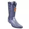 Los Altos Silver Genuine Ostrich Leg With Deer Square Toe Cowboy Boots 770536