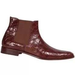 Mauri 2198 "Reserved" Golden Camel All-Over Genuine Body Alligator Boots