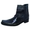 Mauri "2906" Black Genuine Ostrich / Body Alligator Boots