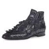 Mauri "4880"Charcoal Grey Genuine Baby Crocodile / Hornback Tail Hand Painted Boots -Winter Boot Store mauri 4880 charcoal grey genuine baby crocodile hornback tail hand painted boots 24011