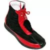 Mauri 8725 Red/Black Genuine Alligator / Nappa Leather / Mauri Embossed Velour Boots With Velour Alligator Head