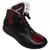 Mauri 8742 Black / Ruby Red Alligator / Nappa Leather Boots 2 Mauri 8742 Black / Ruby Red Alligator / Nappa Leather Boots -Winter Boot Store mauri 8742 black ruby red alligator nappa leather boots 5119